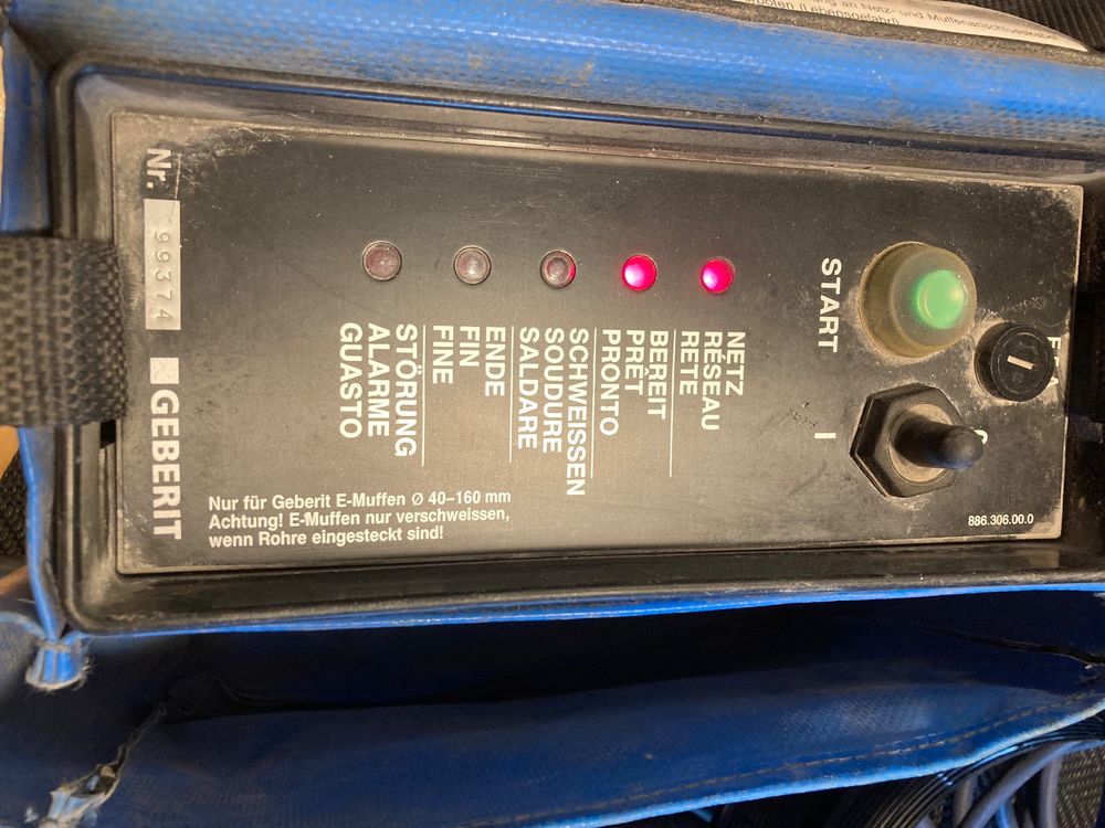 Geberit E-Muffen schweissgerät 40-160 (Gebraucht) in Basel für CHF 250 ...