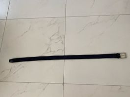 Elastgürtel blau 94 cm ohne Schnalle, Breite 4 cm NEU ungetr