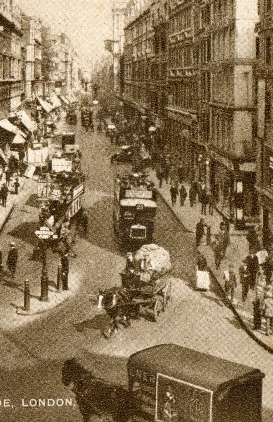 Cartes postales: LONDON  CHEAPSIDE  1929  Pferde - Kutsche  Oldtimer  1929 – D'occasion à Aarau par kufi44 1