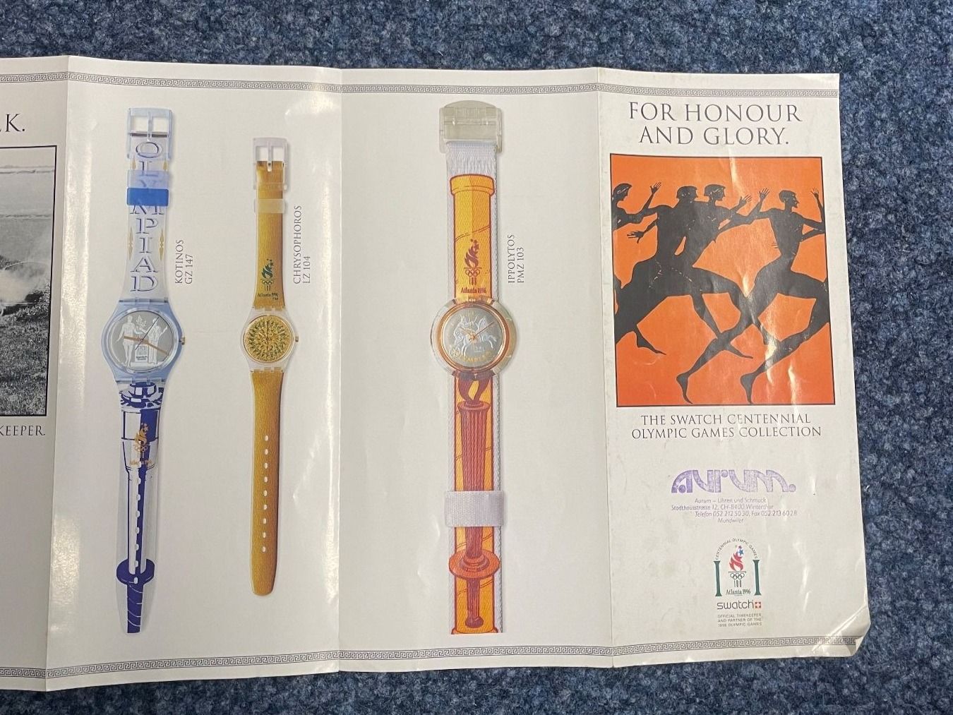 Swatch Documenti: The Swatch Centennial Olympic Games Collection – Usato da Wilen b. Wil venduto da Alvaro00