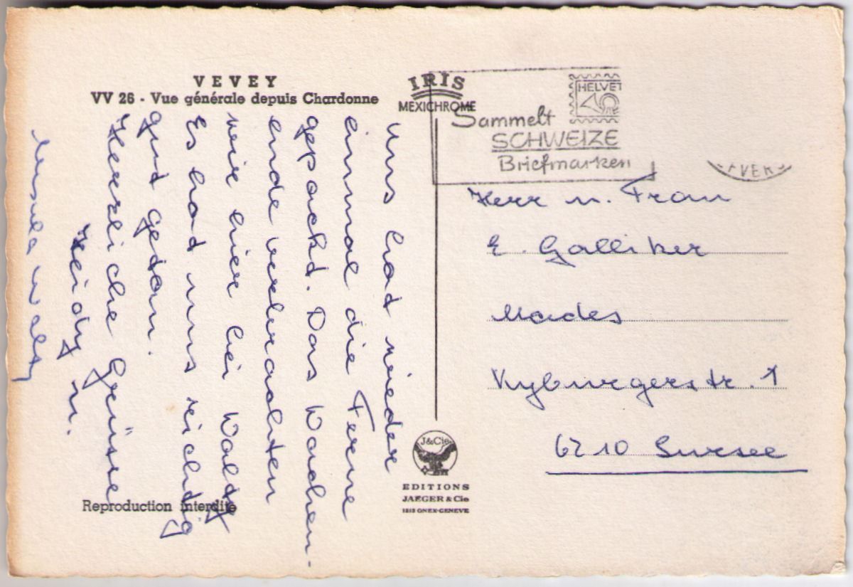 Cartes postales: Vevey – D'occasion à Binningen par Mountainrider 1