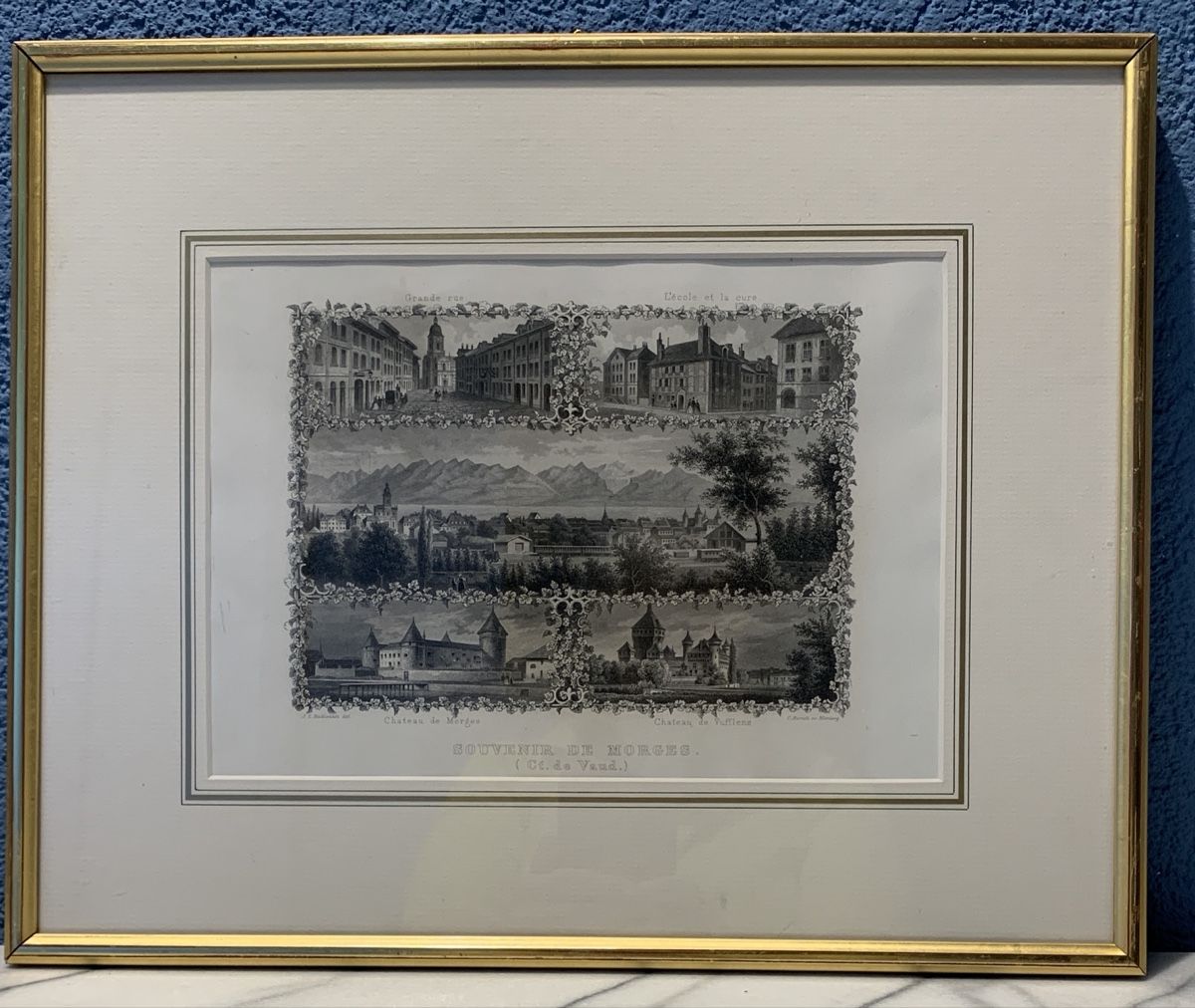 Incisioni: Gravure SOUVENIRS DE MORGES – Usato da Veytaux venduto da Latourelle