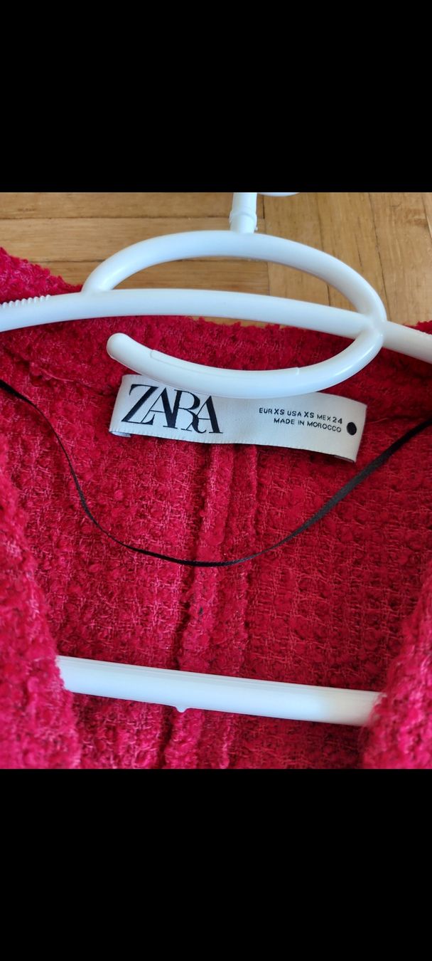 Zara Vestiti: Robe rouge tweed Zara – Nuovo (secondo la descrizione) da Avully venduto da jul_n8zt 2