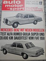 AMS 17/65 Alfa Giulia Super Fiat 850 Mercedes 1965 xa