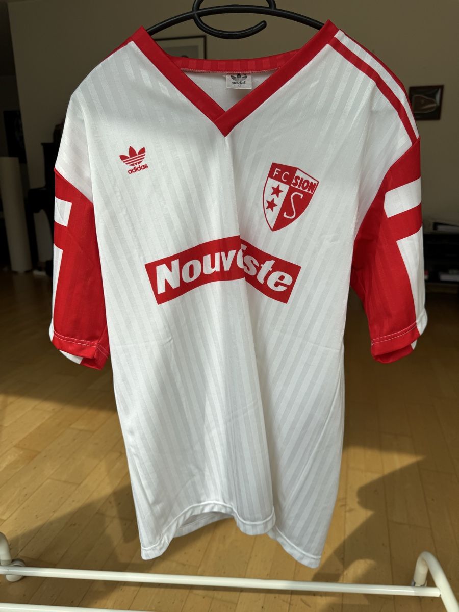 Adidas Canottiere & Pantaloni: Fc Sion 90/91 home shirt – Nuovo (secondo la descrizione) da Baden venduto da
