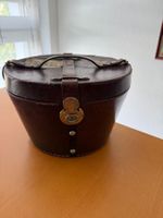 Hutschachtel aus Leder, Antik um 1880