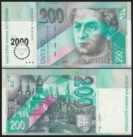 Slowakei 200 Korun UNC 2000 Commemorative Bimillenium