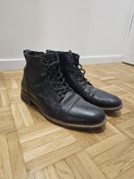 Bullboxer black leather ankle boots - 44