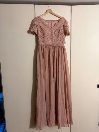 Neues, elegantes Maxikleid in Rosa, Grösse 38, nie getragen!