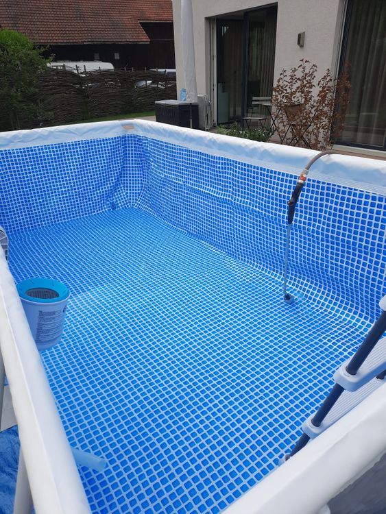Rechteckiger Frame Pool von Intex 400x200 (Gebraucht) in Birr für CHF ...