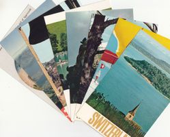 Schweiz Tourismus Plakat Repro 8 Karten ca. 1960