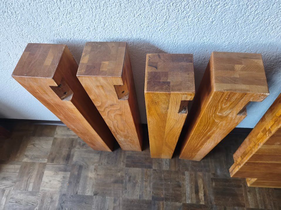 Tables: Massiver Holztisch holz Eiche 140x77x100cm Stabil – D'occasion à Toffen par Immo-Erben 3
