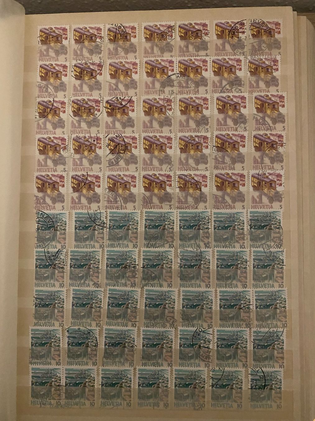 Tutti i francobolli: Briefmarken postbeförderung,  gestempelte – Usato da matten b. interlaken venduto da jfran17