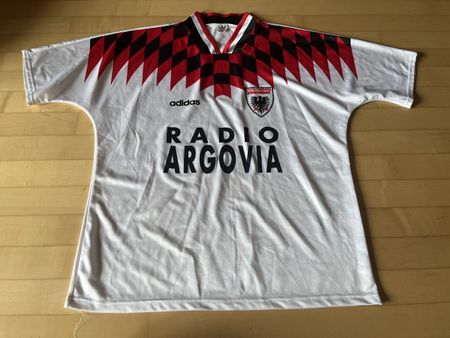 FC Aarau Vintage Trikot 1994/95 Autogramme signiert