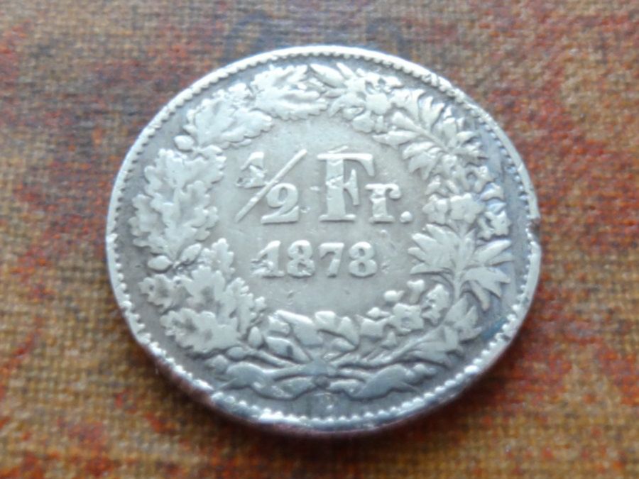 Tutti le monete: 1/2 Fr. 1878 (A) – Usato da Romanel-sur-Lausanne venduto da Swift13
