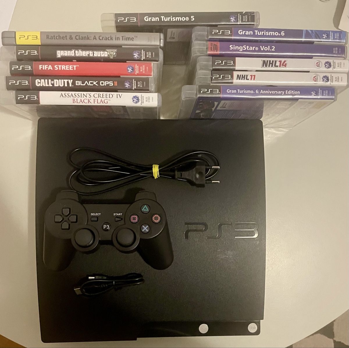 Sony Console: PS3 Slim CECH2004B 250Gb. +11 giochi TOP! Code0A – Usato da Gordola venduto da Vintage-Toys
