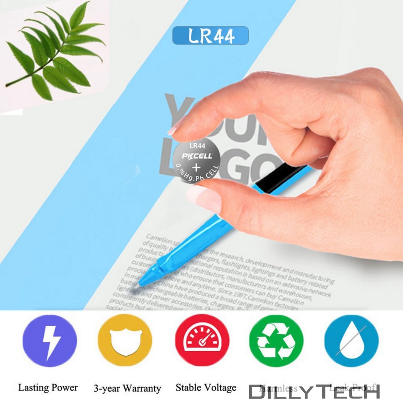 Caricatori & Batterie: PKCELL AG13, LR44, 357 Knopfzellenbatterie - 10 Stk. – Nuovo e nell'imballaggio originale da Meilen venduto da DillyTecH 5