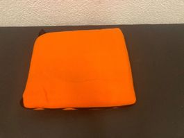 Fleece Decke/Kissen, 2 in 1 , offen ca. 120 x 160 cm, orange