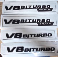 2er Set V8 Biturbo Emblem für AMG