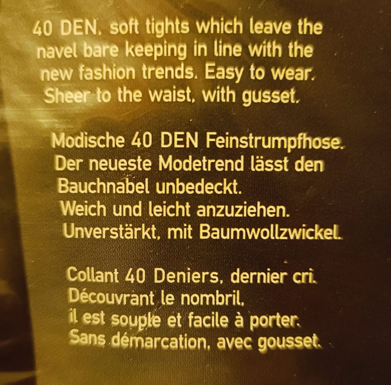 Collants: Feinstrumpfhose 40 DEN – Neuf avec emballage d'origine à Lugano par riccardo012 2