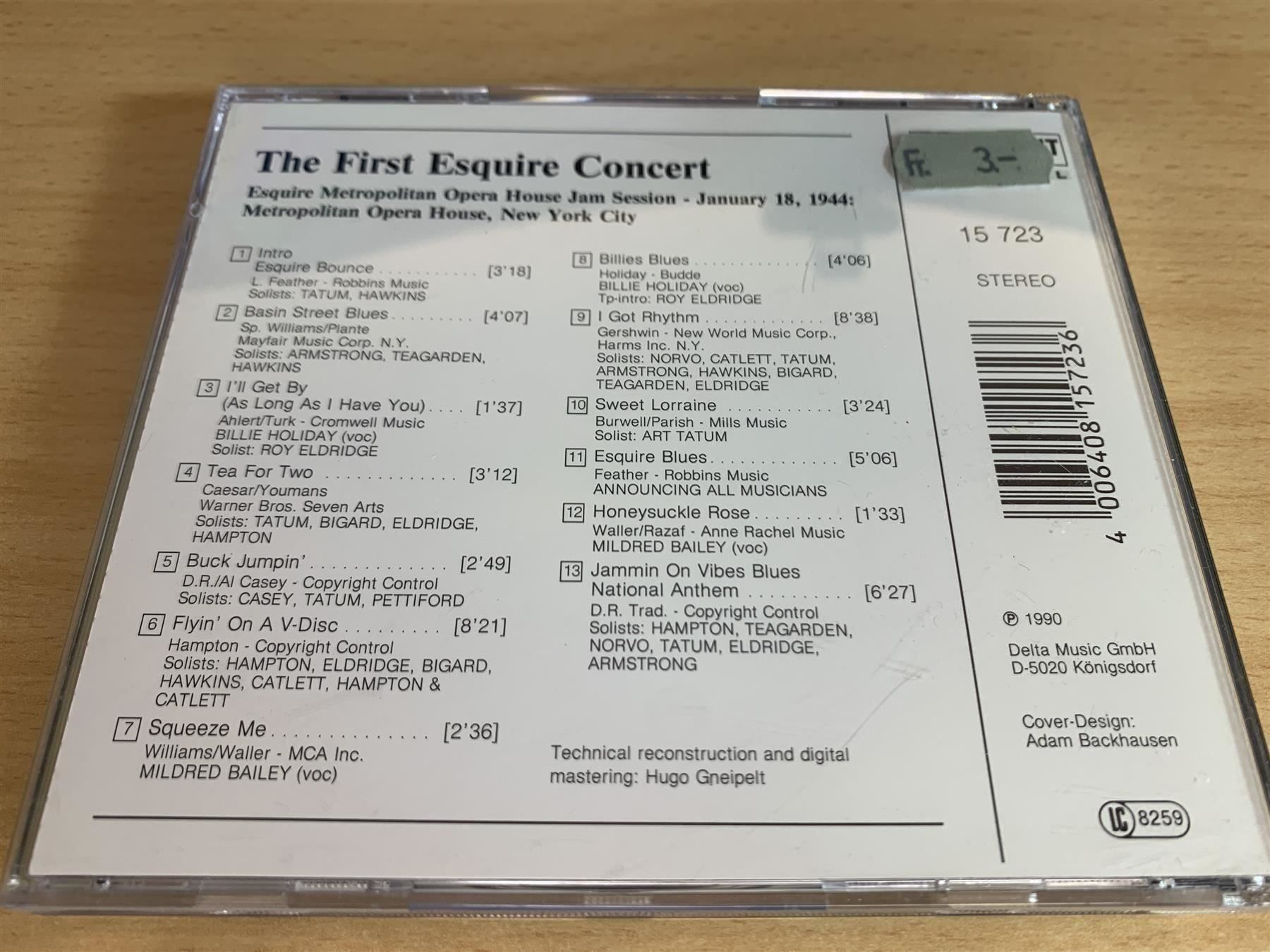 CD: Various Artists - The First Esquire Concert – Usato da Rikon im Tösstal venduto da Alpenmutz 1