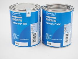 2x SIKKENS Basislack MM, 245 Tiefschwarz, 1L (26092340)
