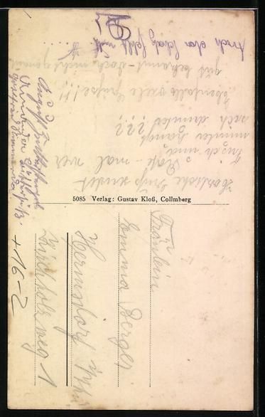 Cartes postales: Collmberg, Ortspartie mit fliegendem Men – D'occasion à Berlin par bartko-reher 1