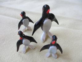 alte süsse Pinguine Familie, 4 Stück