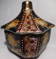 JAPANISCHE -EMAILLIERTE DOSE--9 CM x 8,5 CM, UNIKAT, SELTEN