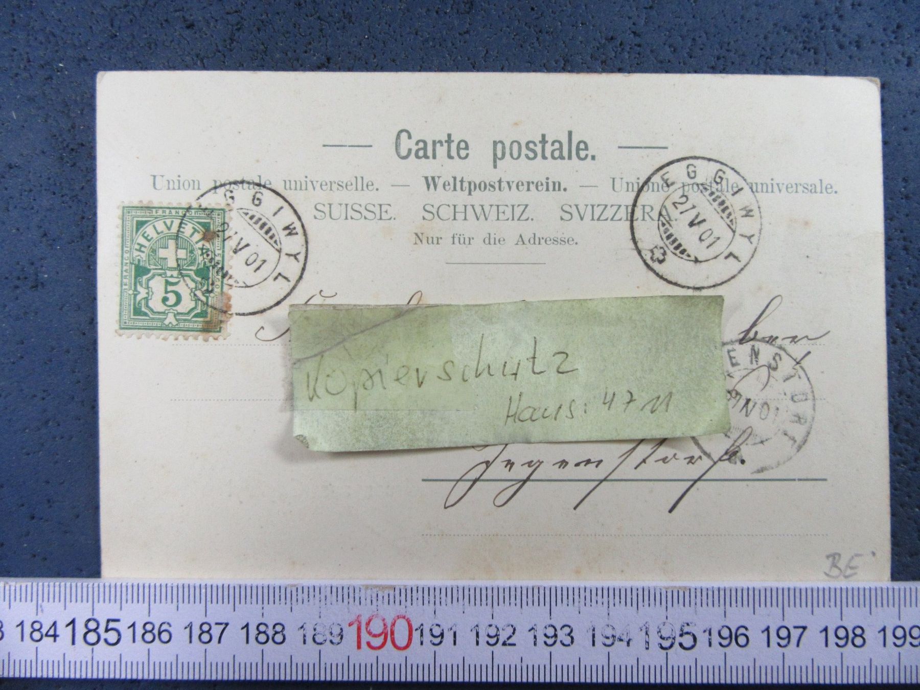 Cartoline postali: GRUSS AUS EGGIWYL BE AK 1901 – Usato da Ettingen venduto da Hausi4711 2