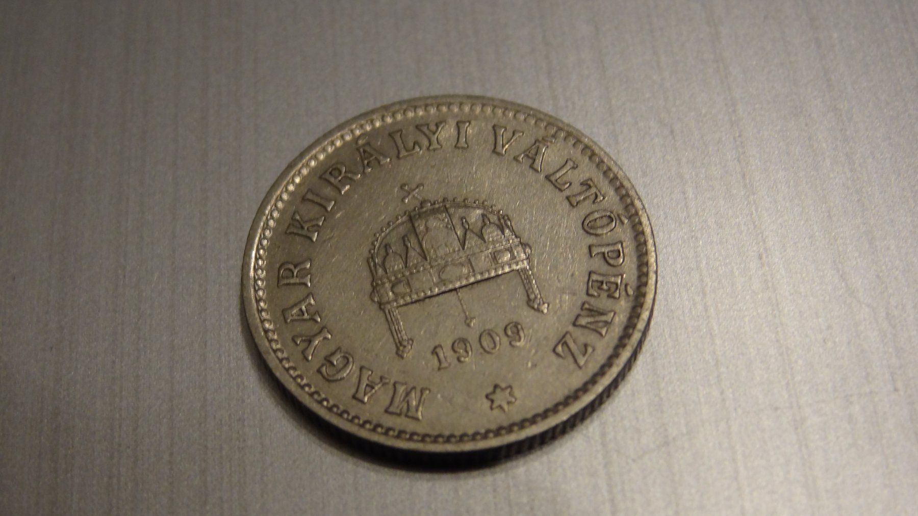 Alle Münzen: 1909 Ungarn 10 Filler – Gebraucht aus Olten von pechsisa1