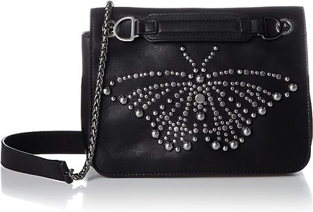 FURLA Deliziosa S Crossbody Handtasche Bag Nero Studs NEU