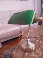 Vintage Banker Lampe Grün – Orion Tischlampe – Retro Design