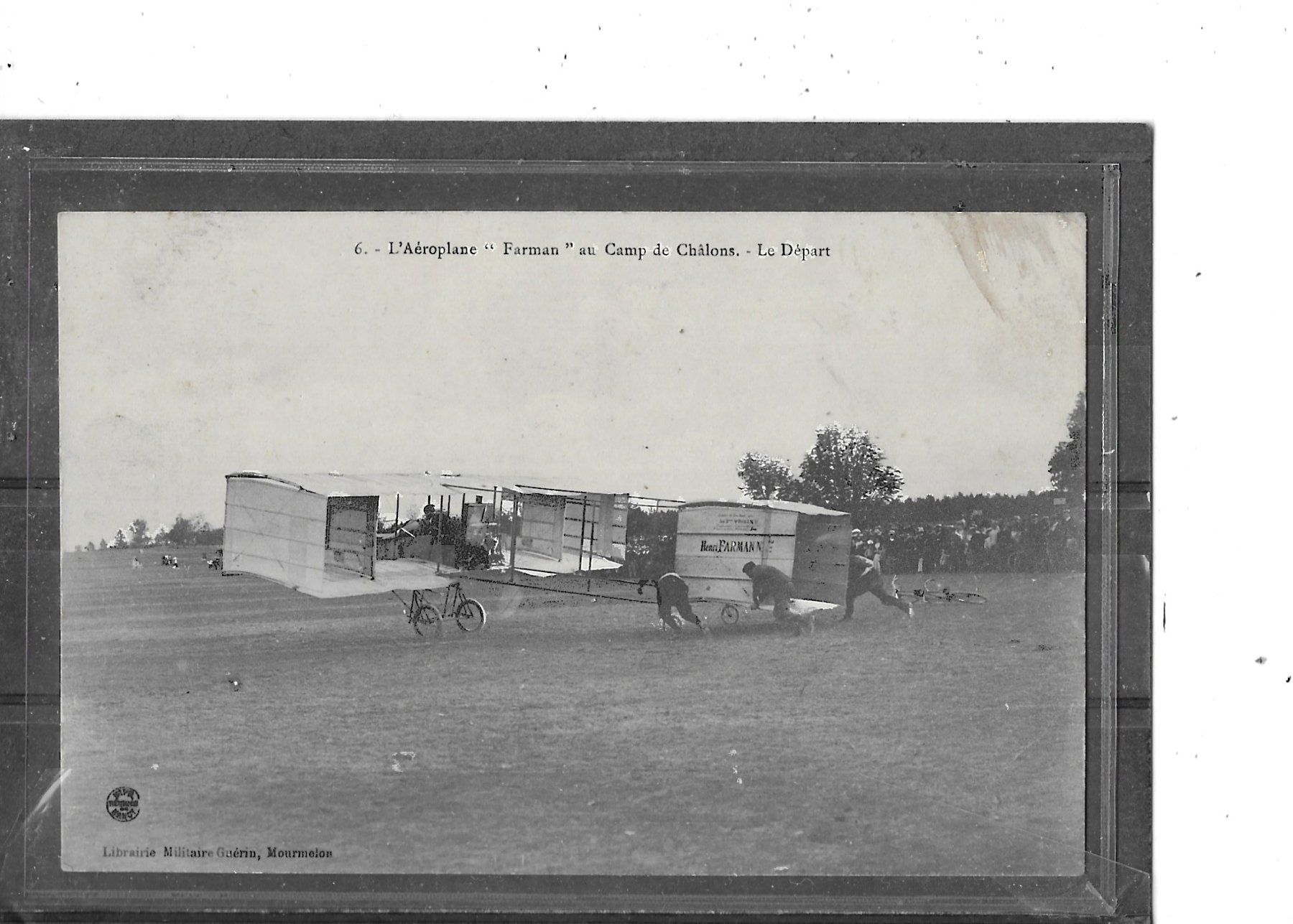 Cartoline postali: Flugzeug "Farman" Henri Fahrmann – Usato da Schocherswil venduto da Wilare