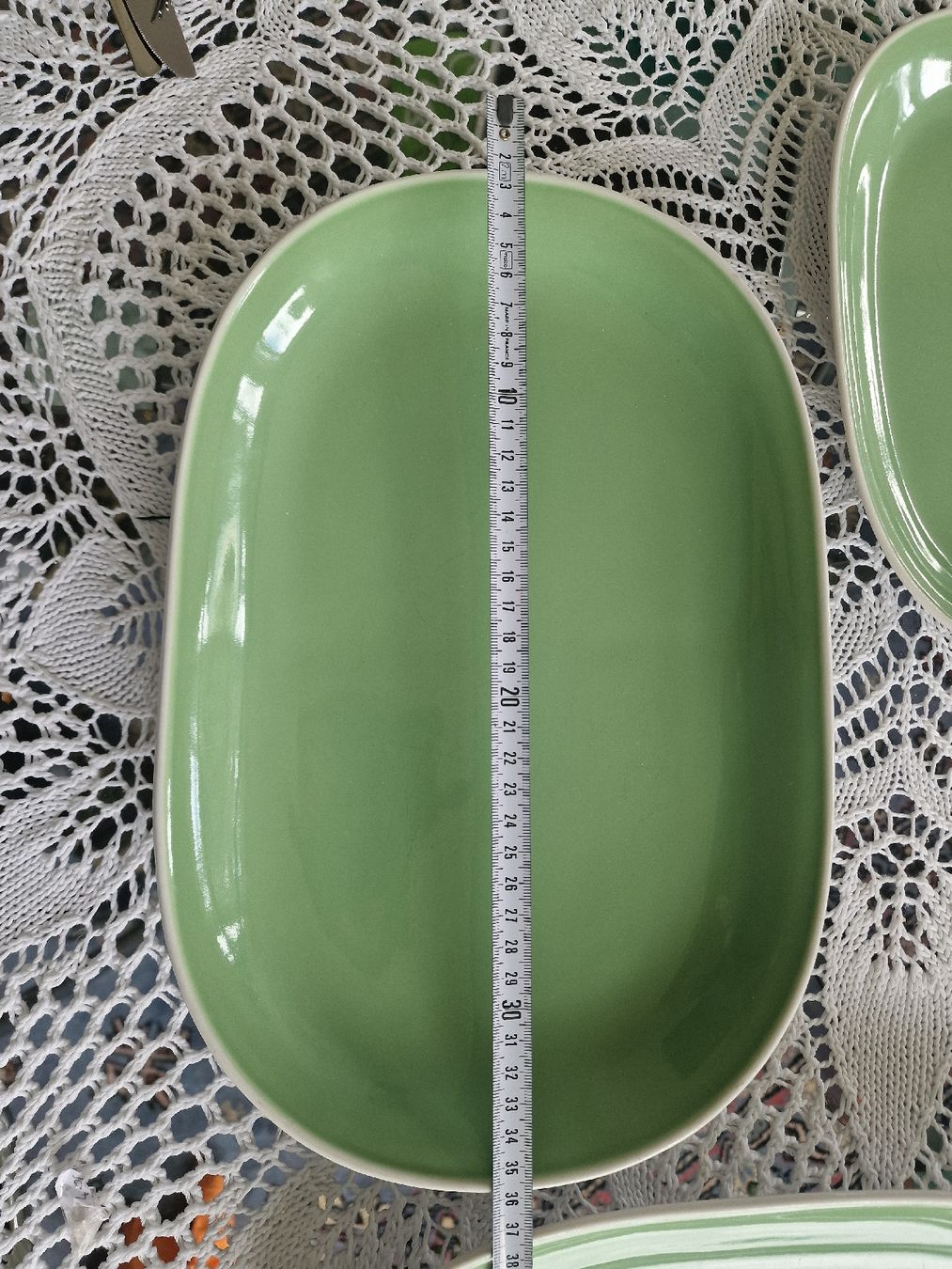 Rössler Piatti di portata: 3x plat ovale rössler vert vintage – Usato da versoix venduto da 928 5