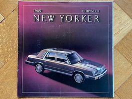 CHRYSLER New Yorker 1985 Prospekt Grossformat USA brochure