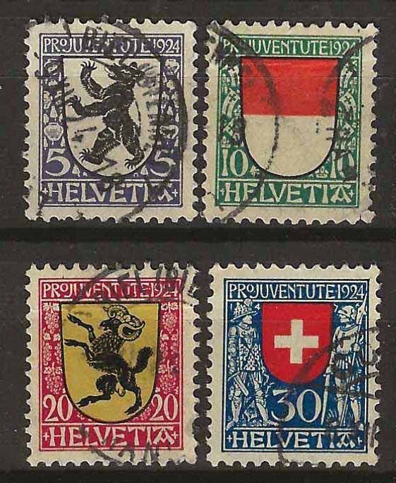 Tutti i francobolli: PJ024  - Pro Juventute 1924 obl. – Usato da Trélex venduto da Phil_Albert