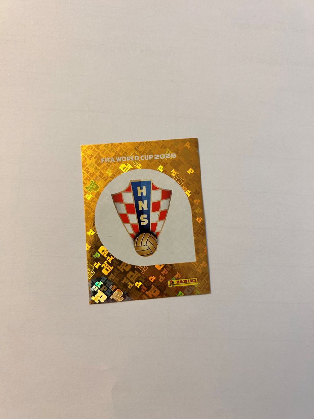 Panini Cartes à collectionner: Panini Sticker CRO1 – Neuf (Voir description) à Horgen par Sunshine_12399