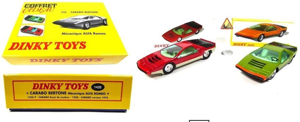 Alfa Romeo Carabo Bertone - Dinky Toys Set OVP 1