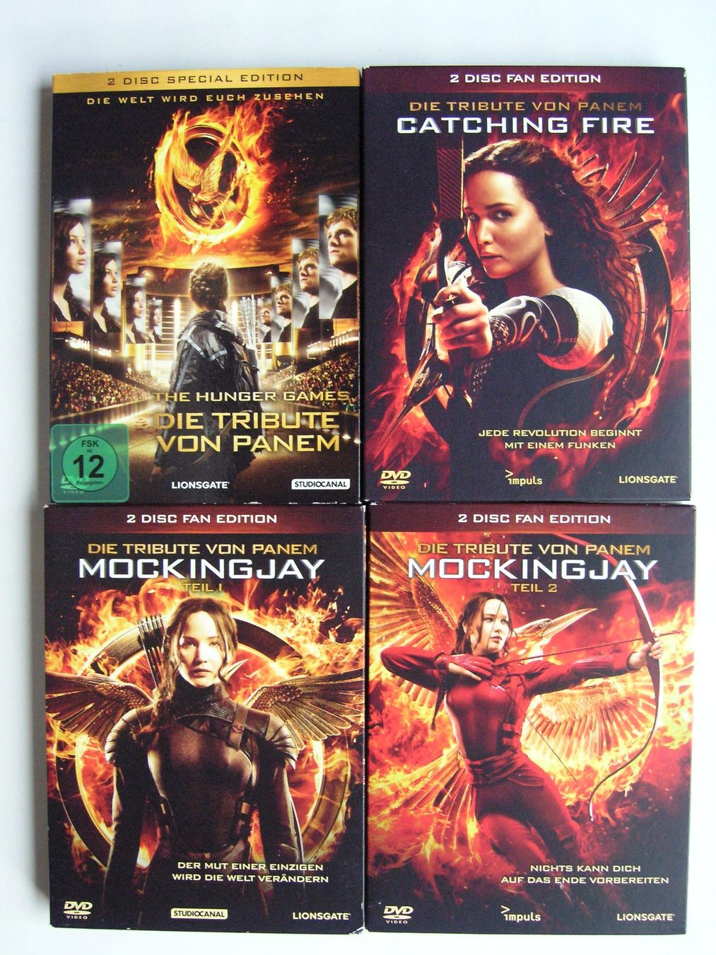 Tutti i DVDs: Die Tribute von Panem - Complete DVD Collection – Usato da Zuzwil SG venduto da vette13