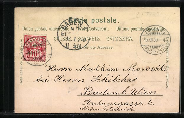 Cartes postales: Litho Zürich, Postgebäude, Gesamtansic – D'occasion à Berlin par bartko-reher 1