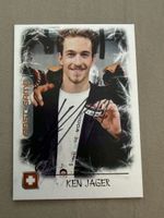 Ken Jäger HCD HC Lausanne Hockey Card signiert 