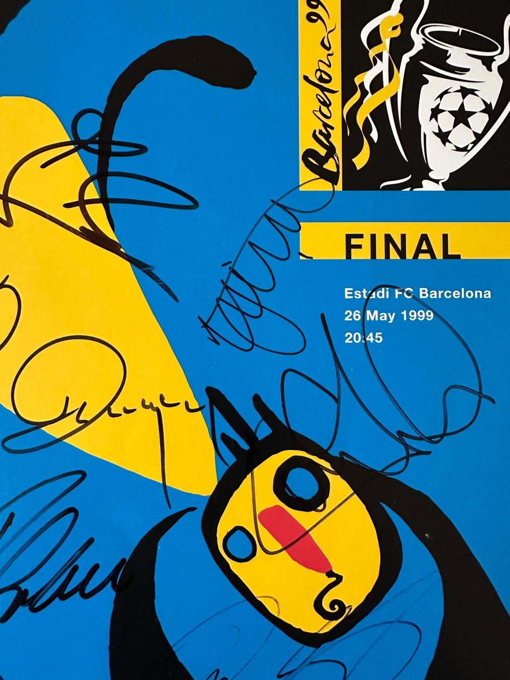 Autografi: Signiertes Manchester United CL Final 1999 Programm – Nuovo (secondo la descrizione) da Etziken venduto da GGMUTD 1