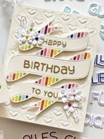 Stanzschablone Nr.637, Geburtstag (Sizzix geeignet)