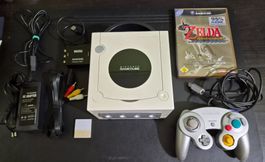 Nintendo Gamecube Pearl White + Zelda Windwaker / Ocarina
