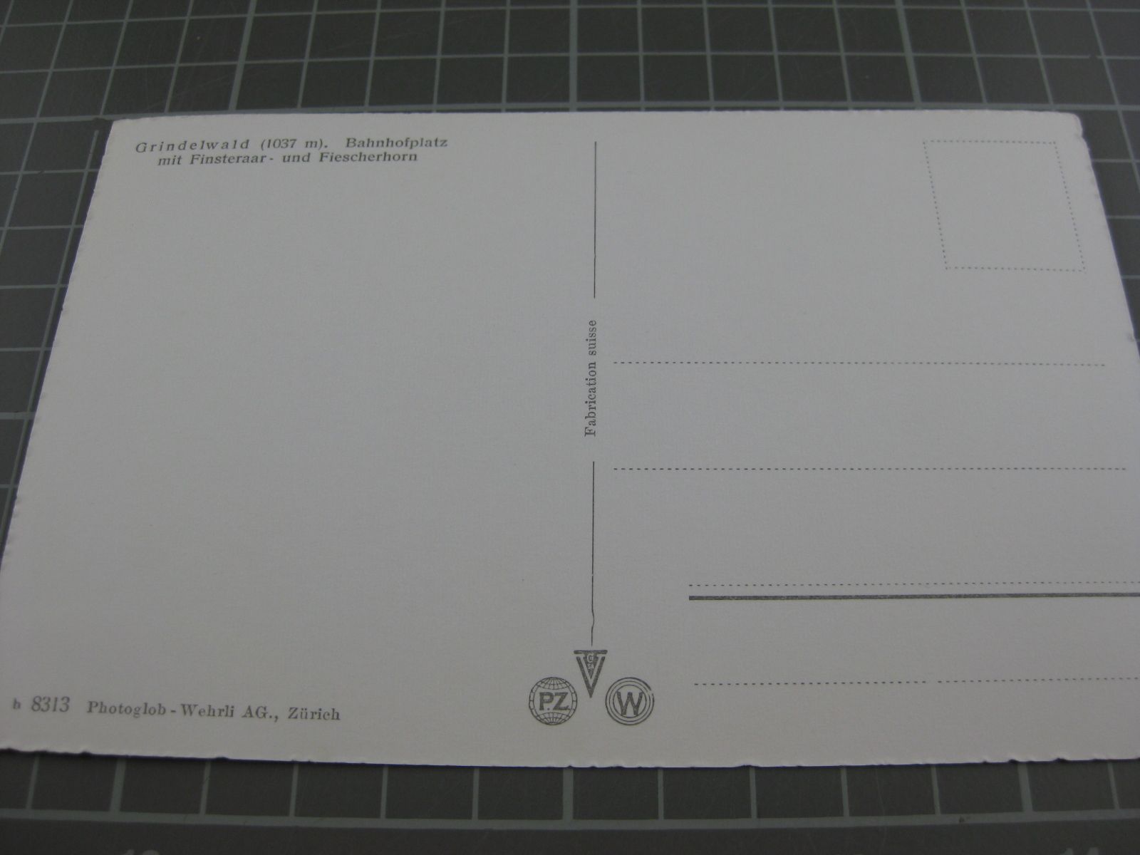 Cartoline postali: AK Grindelwald mit Bahnhof und Zug – Usato da Malters venduto da Marosko 1
