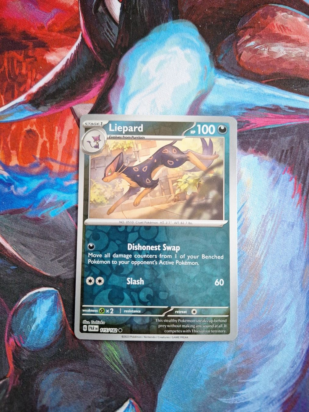 Pokémon Sammelbilder & Trading cards: Liepard - Reverse Holo - Pokemon Paradox Rift – Gebraucht aus Altstätten SG von GGsGameshop