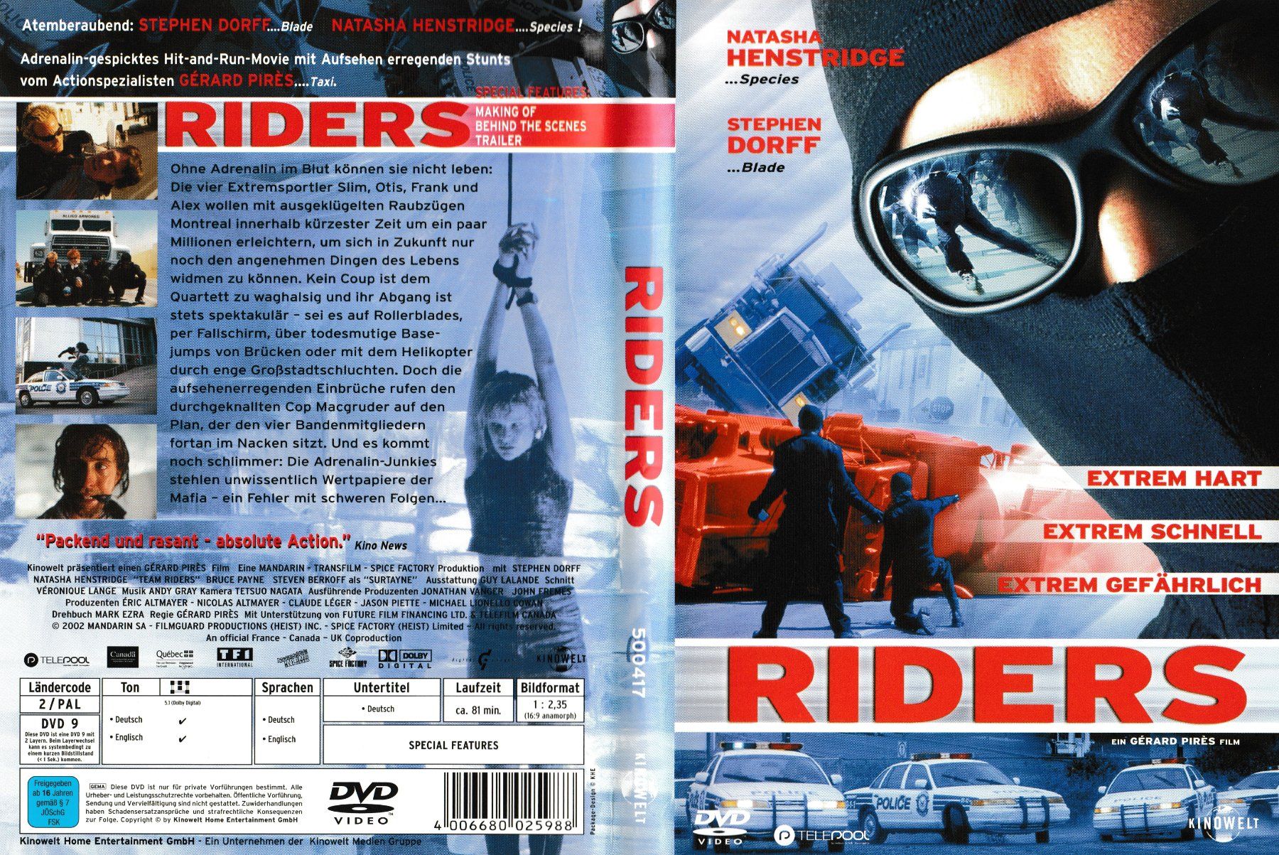 Tutti i DVDs: DVD - Riders – Usato da Langnau am Albis venduto da MediaRescuerKeLoX
