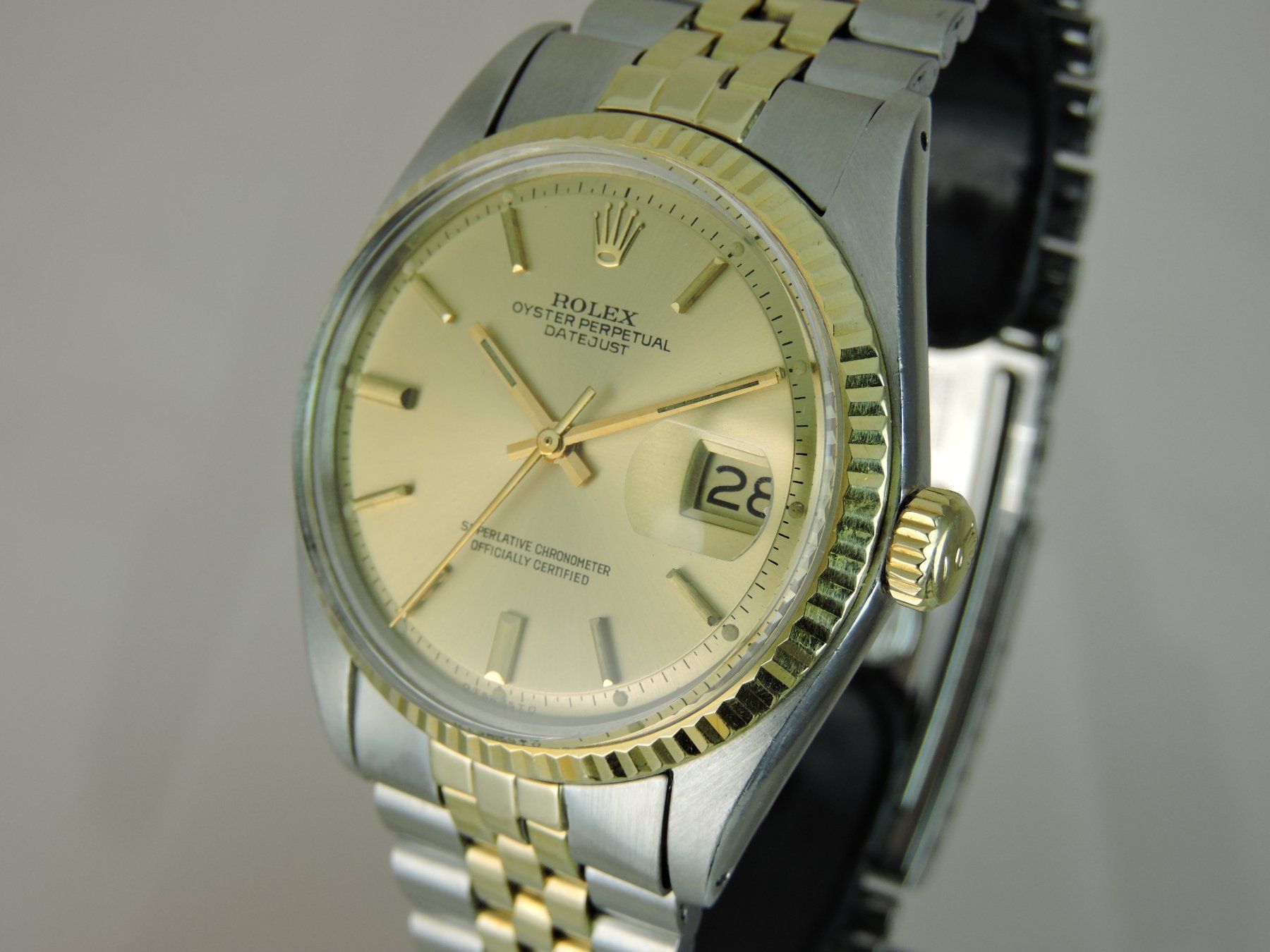 Rolex Orologi: 1973 Rolex Datejust 1601 Two-Tone Sigma Dial - Serviced, Box – Usato da Bern venduto da Vintage-Oyster 5