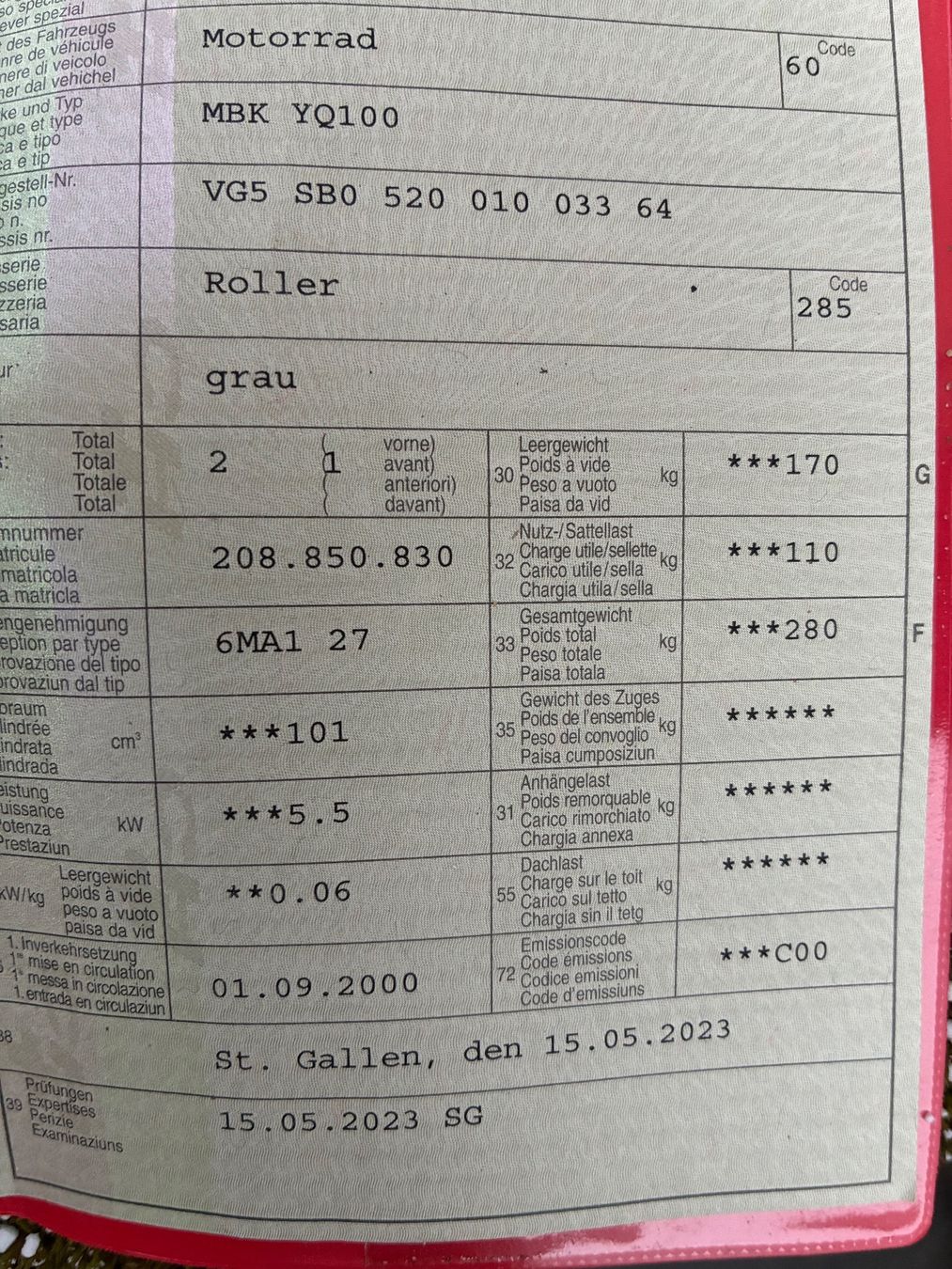 Yamaha Scooter: Yamaha Aerox 100 – Usato da St. Gallen venduto da MarkoBoss 8